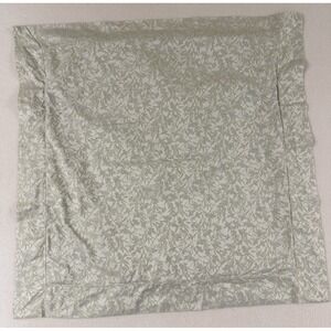 SDH Euro Sham Green Beige Floral Botanical Cotton Made Italy Pillow Luxury Flaws